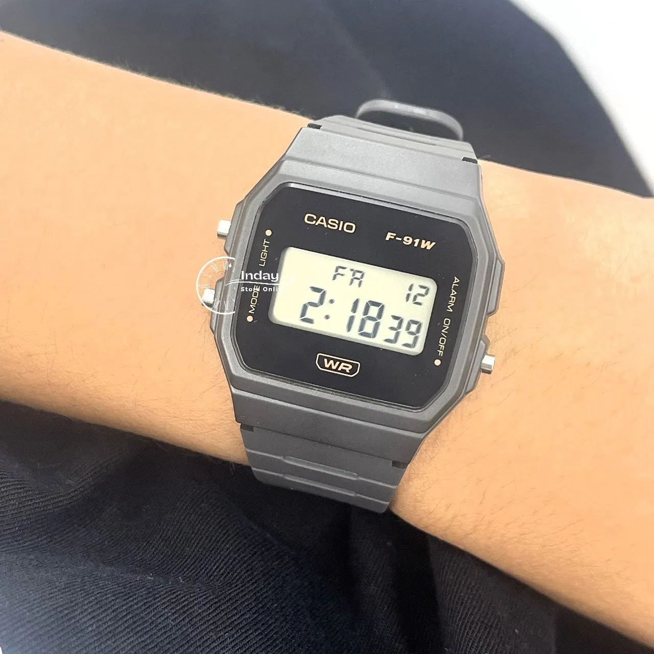 Casio Digital Women's Watch F-91WB-8A Bio-based Resin Band Battery Life: 7 years