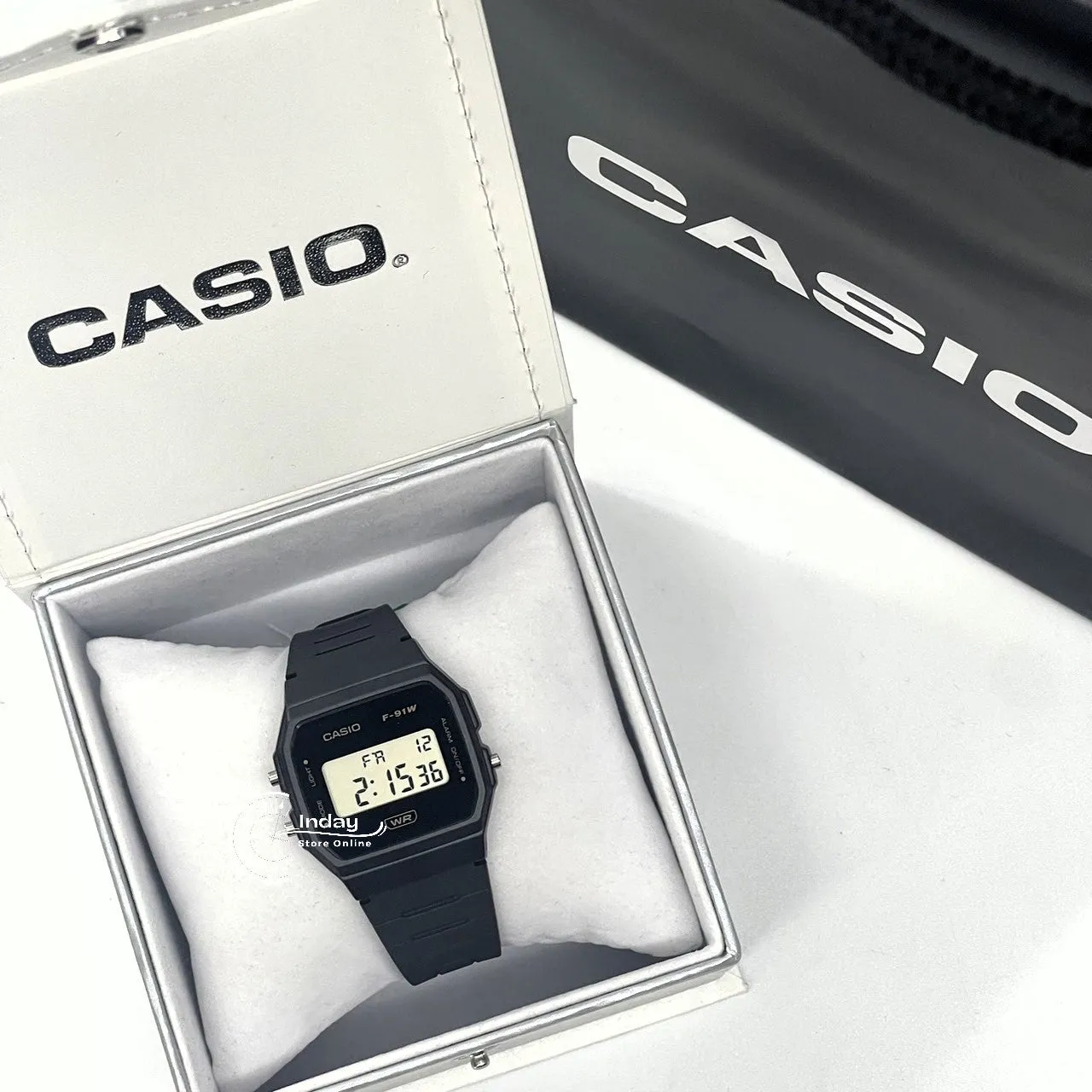 Casio Digital Women's Watch F-91WB-8A Bio-based Resin Band Battery Life: 7 years