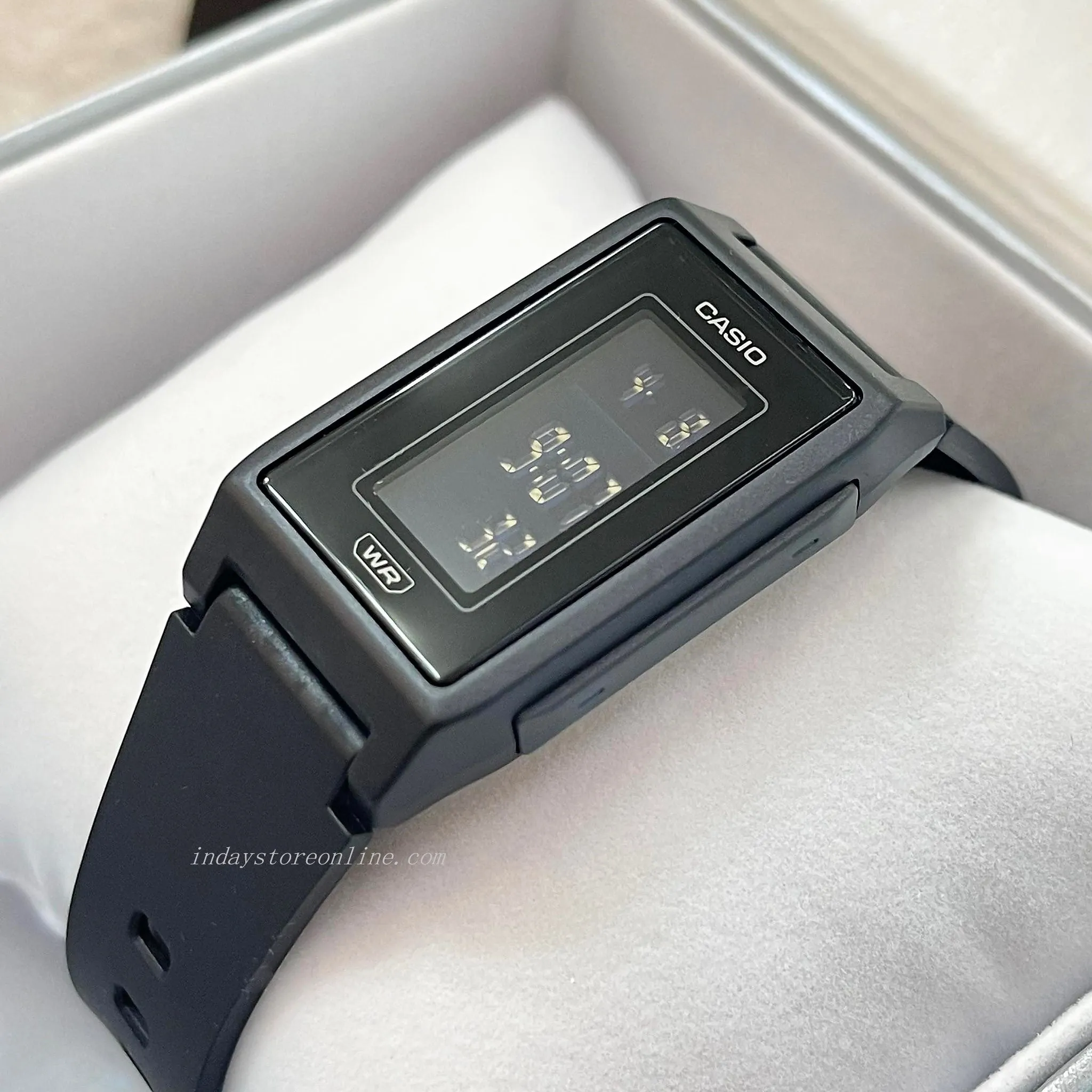 Casio Digital Women's Watch LF-10WH-1 Digital Resin Band Resin Glass