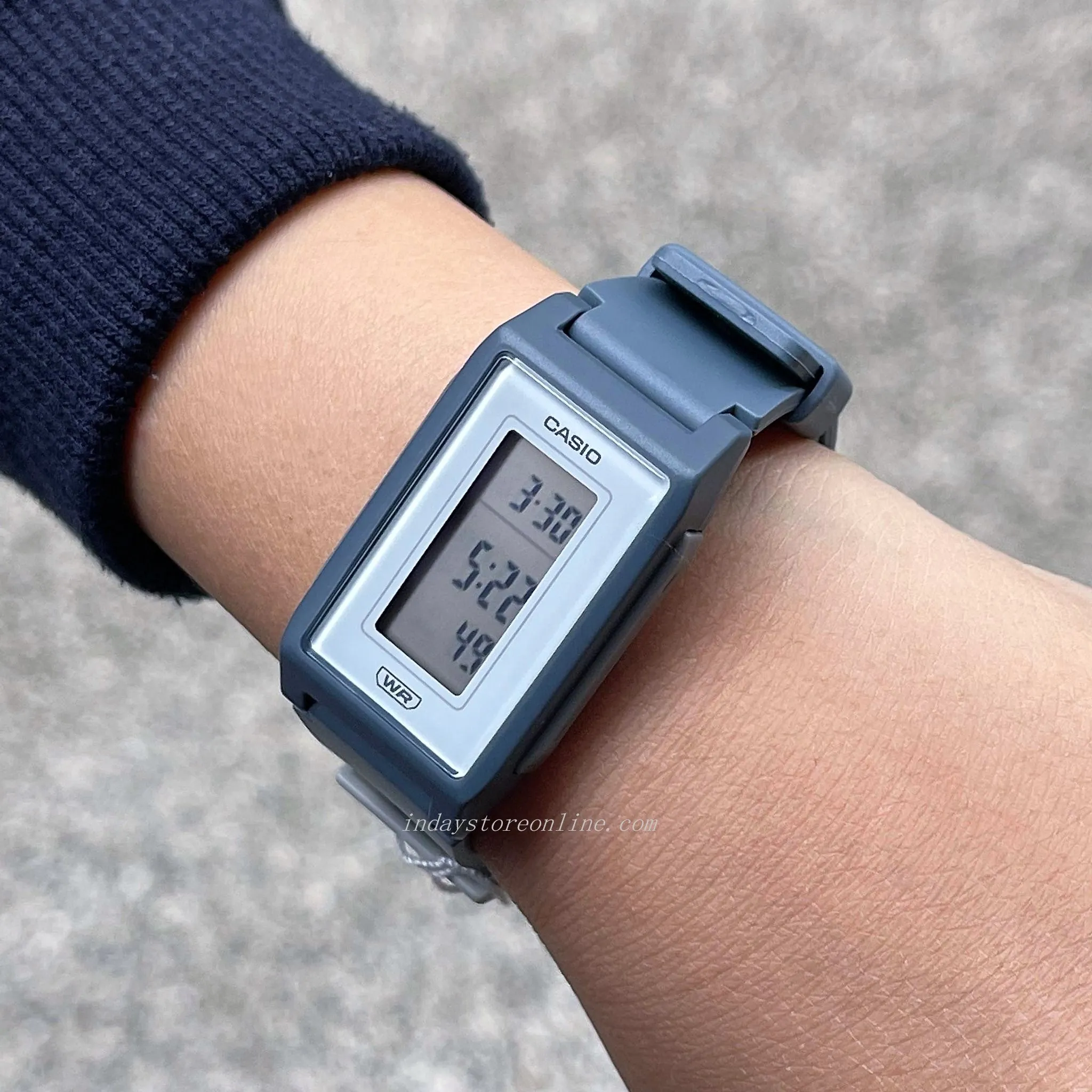 Casio Digital Women's Watch LF-10WH-2 Digital Resin Band Resin Glass