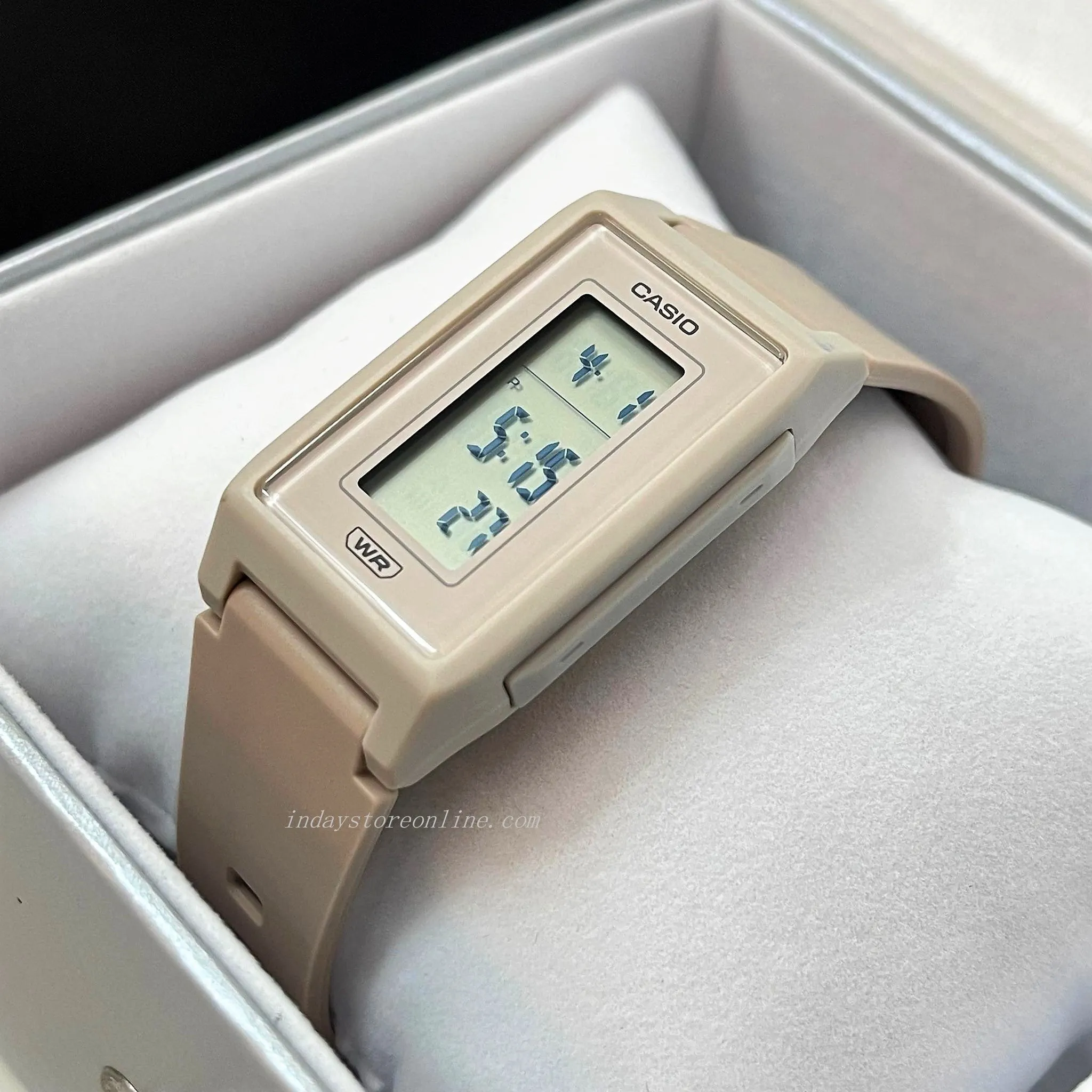 Casio Digital Women's Watch LF-10WH-4 Digital Resin Band Resin Glass