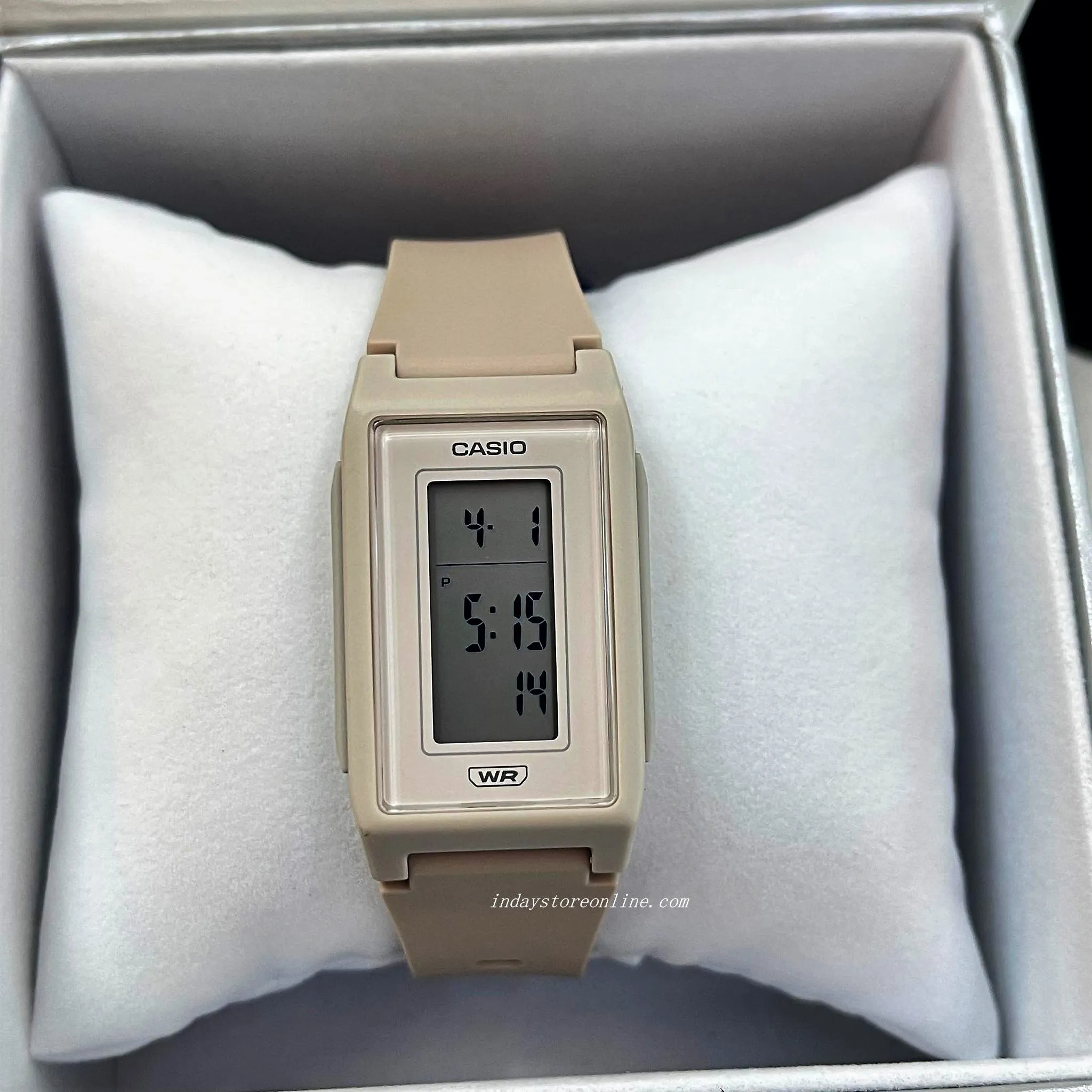 Casio Digital Women's Watch LF-10WH-4 Digital Resin Band Resin Glass