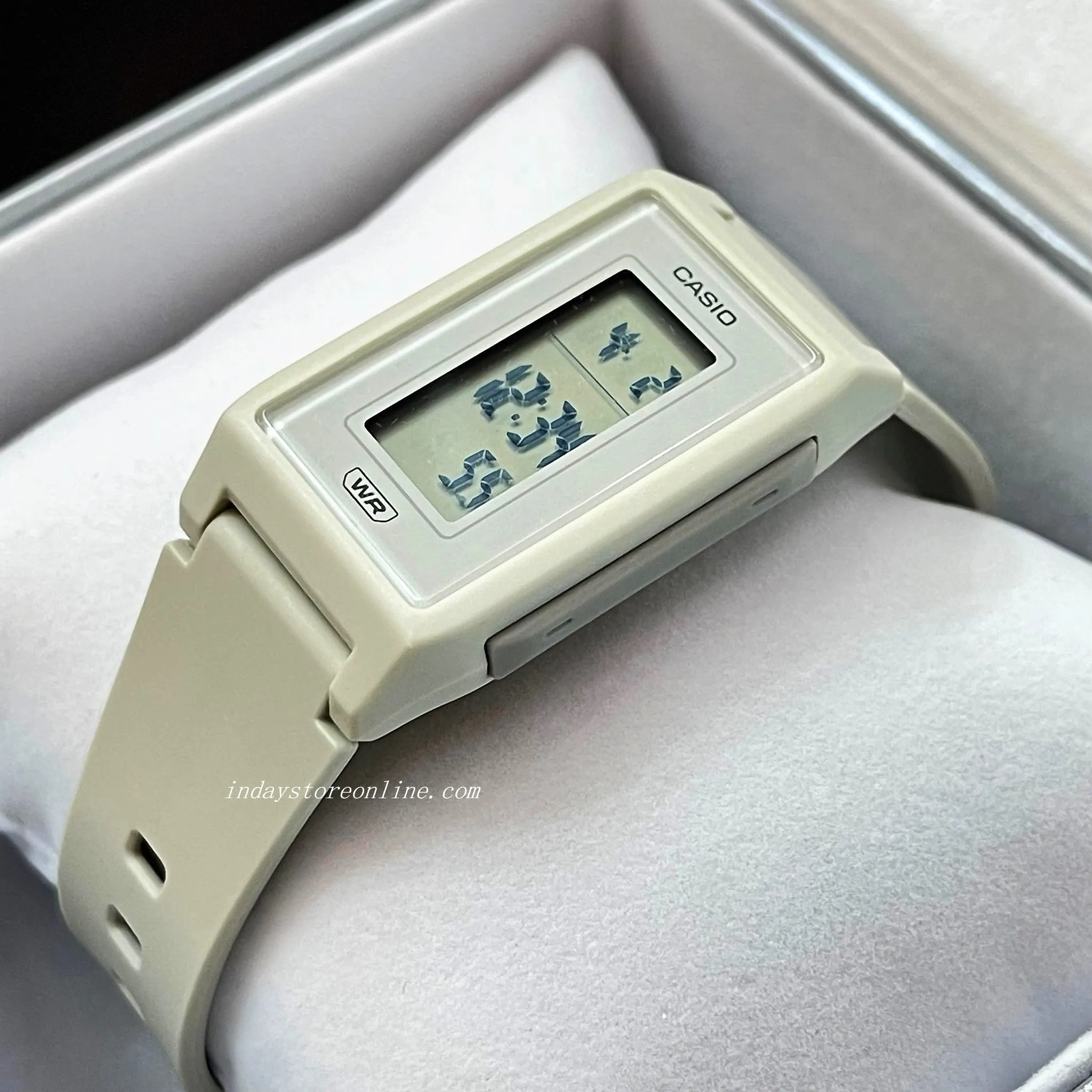 Casio Digital Women's Watch LF-10WH-8 Digital Resin Band Resin Glass