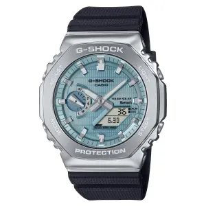 Casio G-Shock Black Steel Blue CasiOak GBM2100A-1A2 Bluetooth Solar Watch