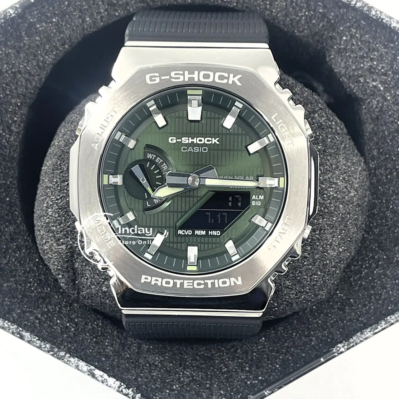 Casio G-Shock G-Steel Men's Watch GBM-2100A-1A3 Shock Resistant Mobile link Bluetooth Tough Solar