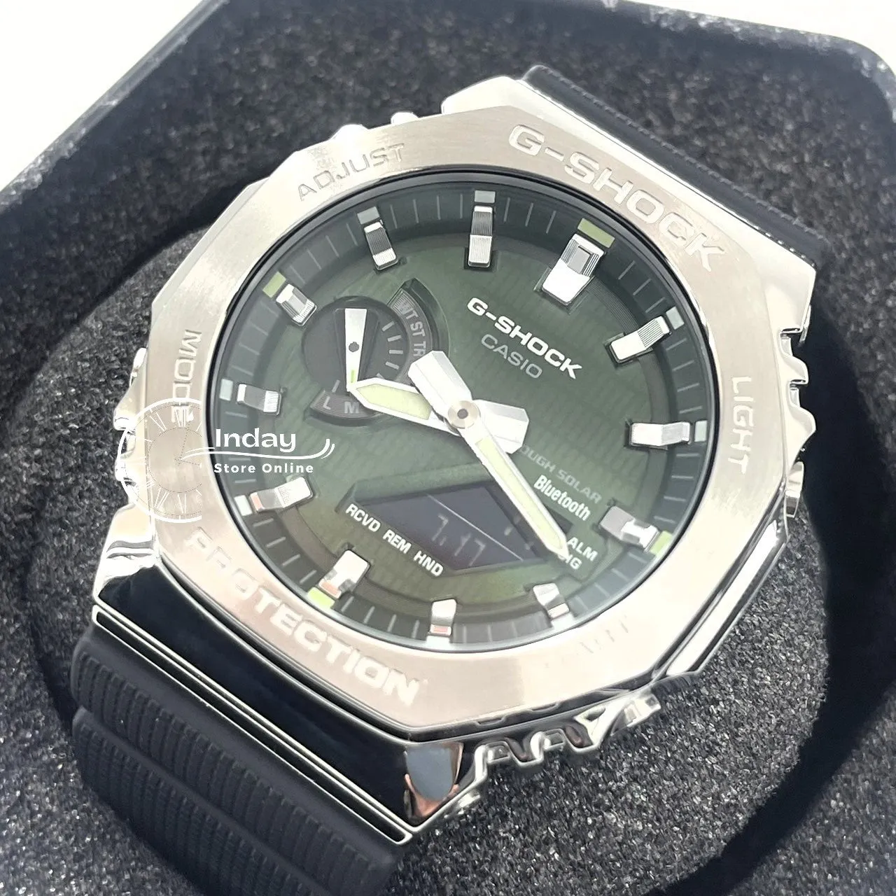 Casio G-Shock G-Steel Men's Watch GBM-2100A-1A3 Shock Resistant Mobile link Bluetooth Tough Solar