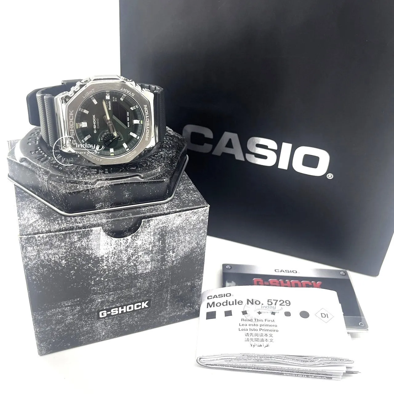Casio G-Shock G-Steel Men's Watch GBM-2100A-1A3 Shock Resistant Mobile link Bluetooth Tough Solar