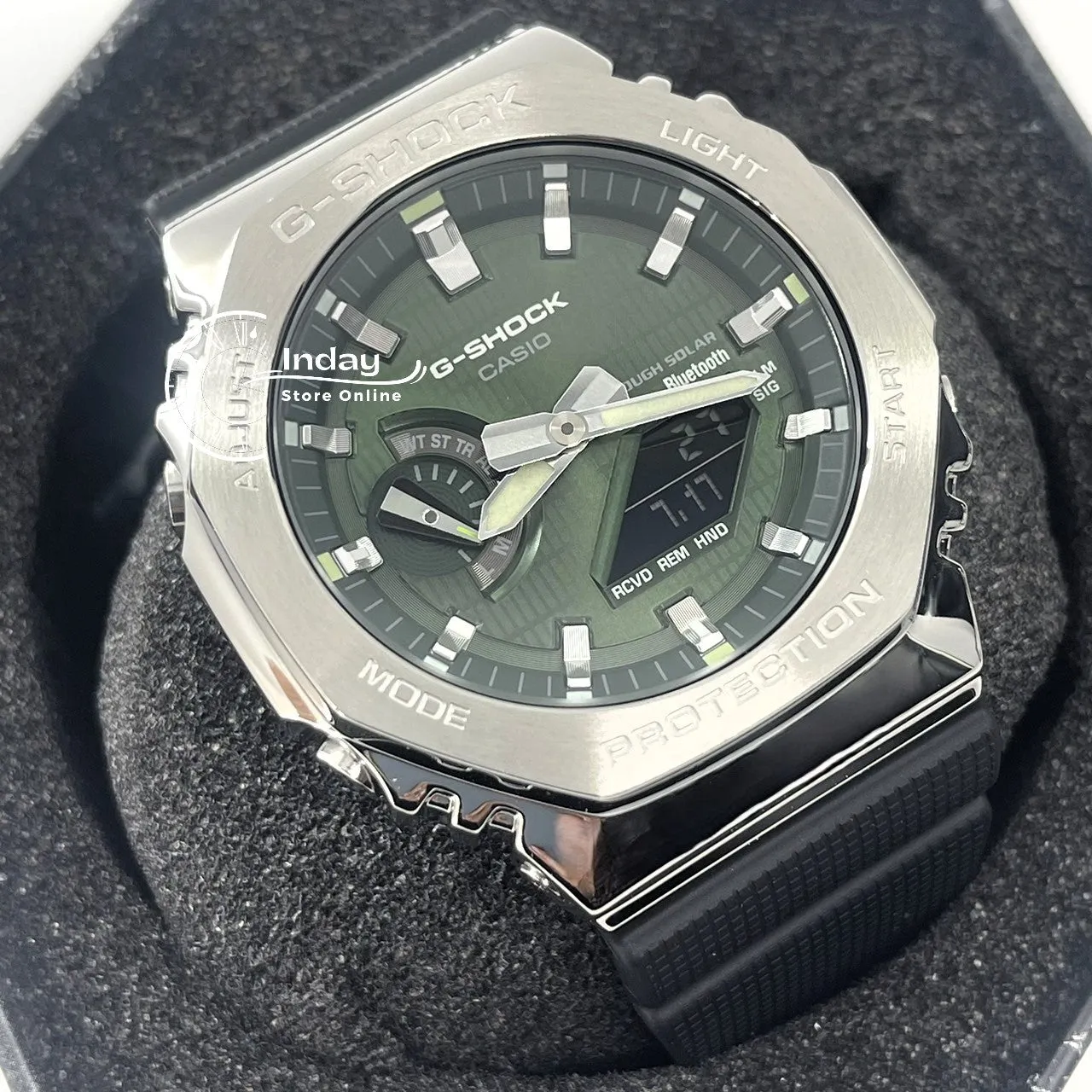 Casio G-Shock G-Steel Men's Watch GBM-2100A-1A3 Shock Resistant Mobile link Bluetooth Tough Solar