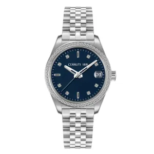 Cerruti 1881 Baccio Ladies Navy Dial Stainless Steel Watch