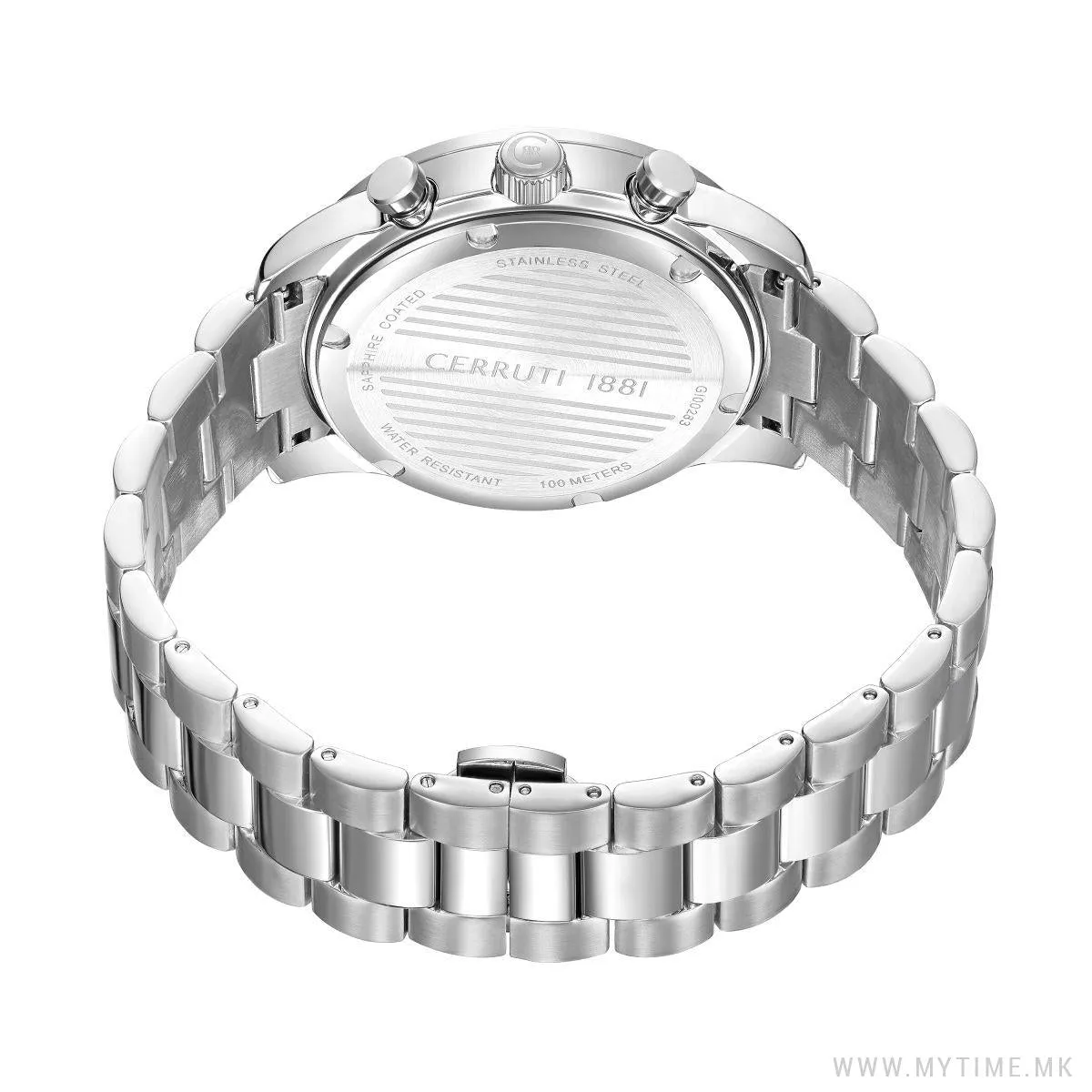 Cerruti Turchino Gents White Dial Stainless Steel Chronograph Watch