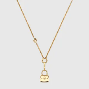 Chain Necklace With Bag Pendant