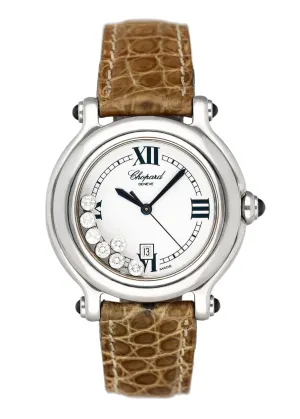 Chopard Happy Sport 27/8238-23 White Dial Ladies Watch