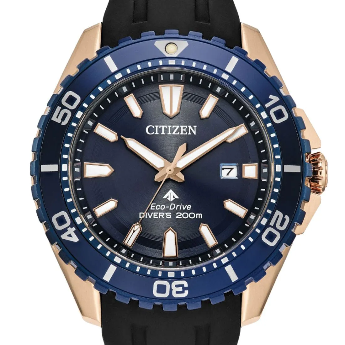 Citizen BN0196-01L Promaster Dive Eco-Drive Blue Dial Rubber Strap Diving Solar Watch