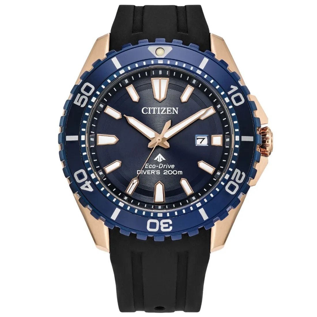 Citizen BN0196-01L Promaster Dive Eco-Drive Blue Dial Rubber Strap Diving Solar Watch
