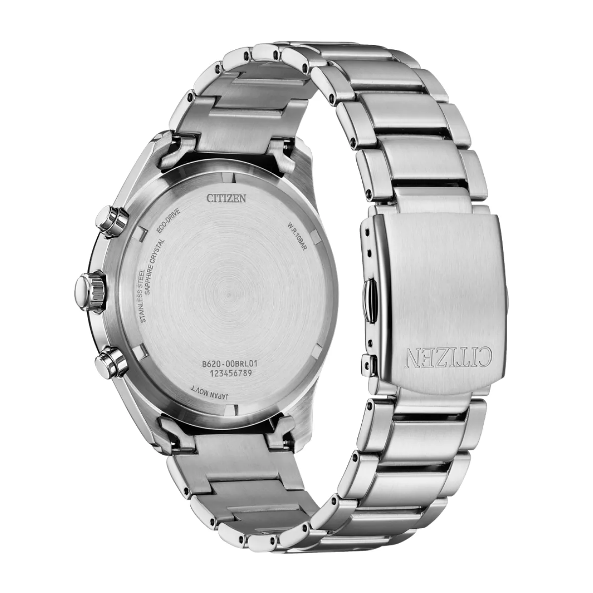 Citizen CA4674-58A CA4674 CA4674-58 Chronograph Silver Eco-Drive Mens Watch