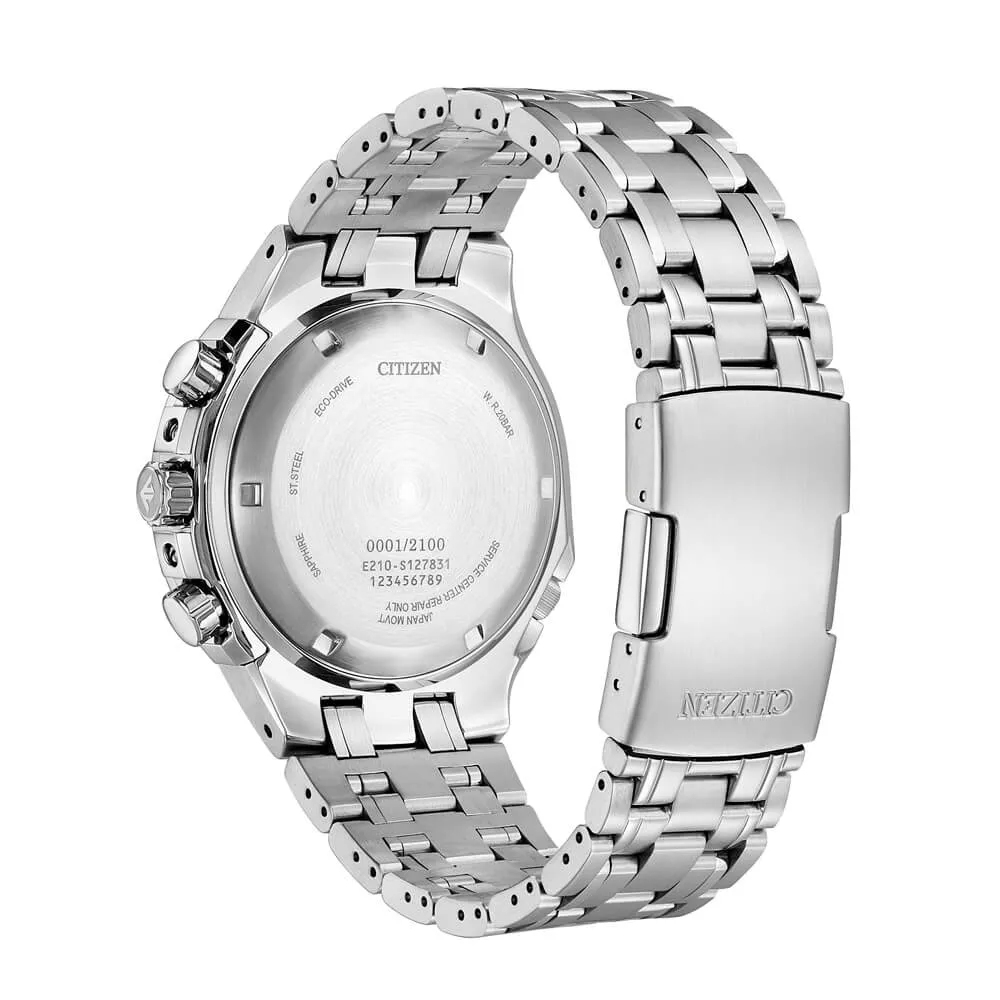 Citizen Caliber 2100 Silver Dial Stainless Steel Bracelet Men's Watch AV0090-50A