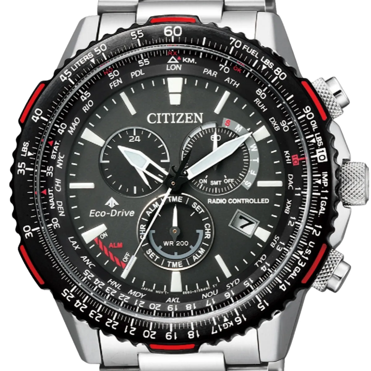 Citizen Promaster CB5001-57E CB5001 SKY Chronograph Black Dial Eco-Drive Mens Watch