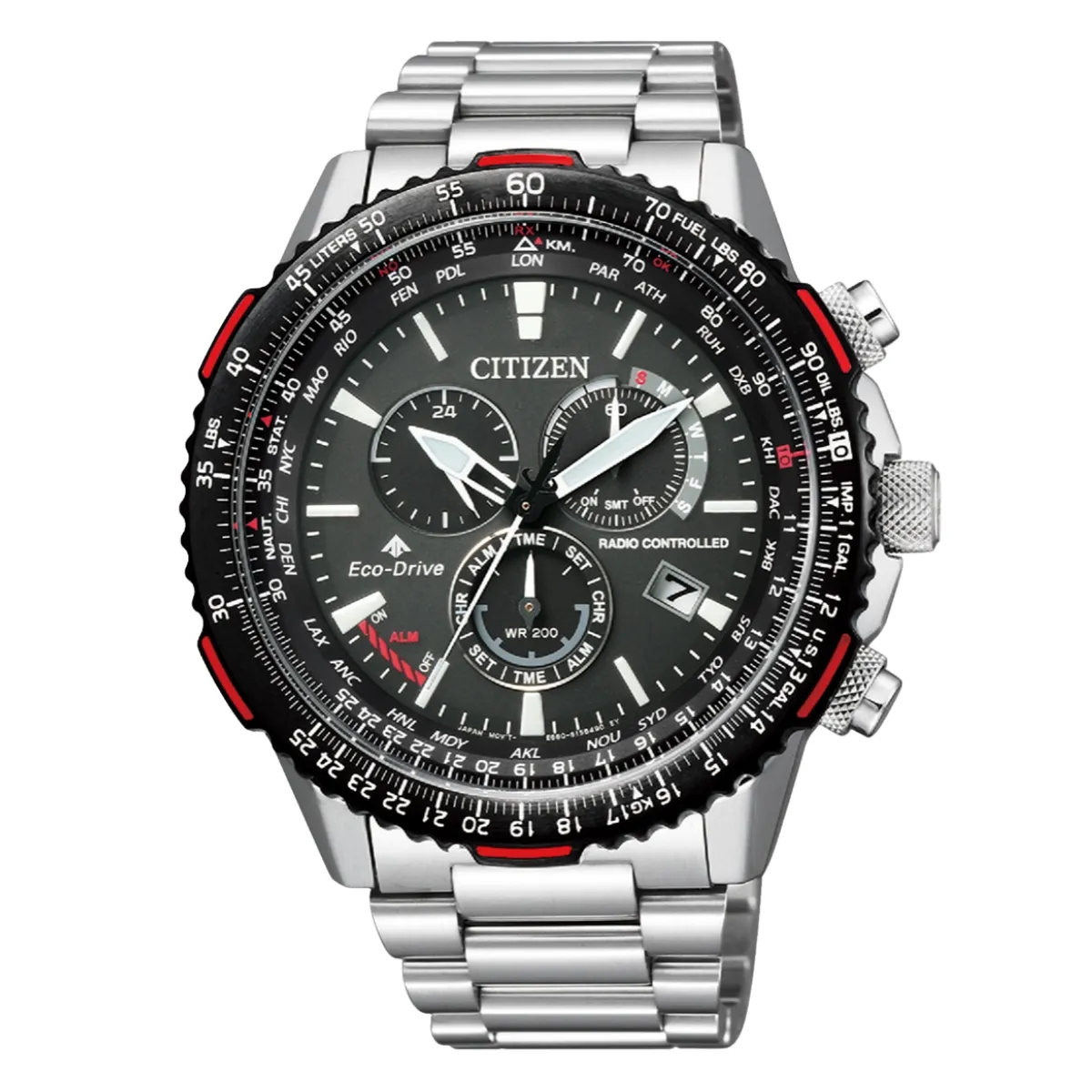 Citizen Promaster CB5001-57E CB5001 SKY Chronograph Black Dial Eco-Drive Mens Watch