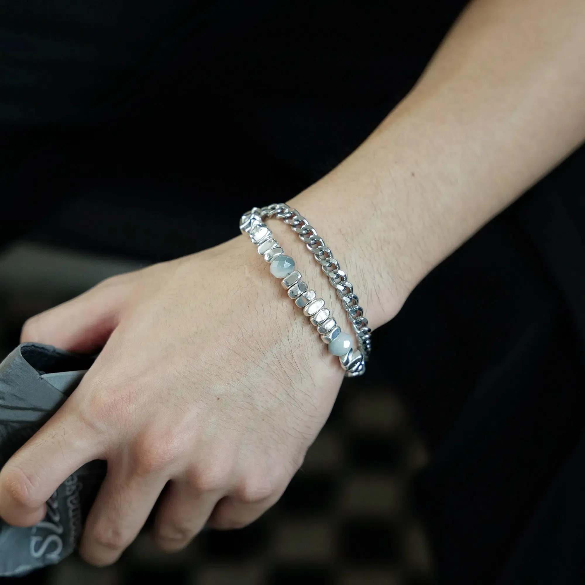 Cuban Chain Double Bracelet