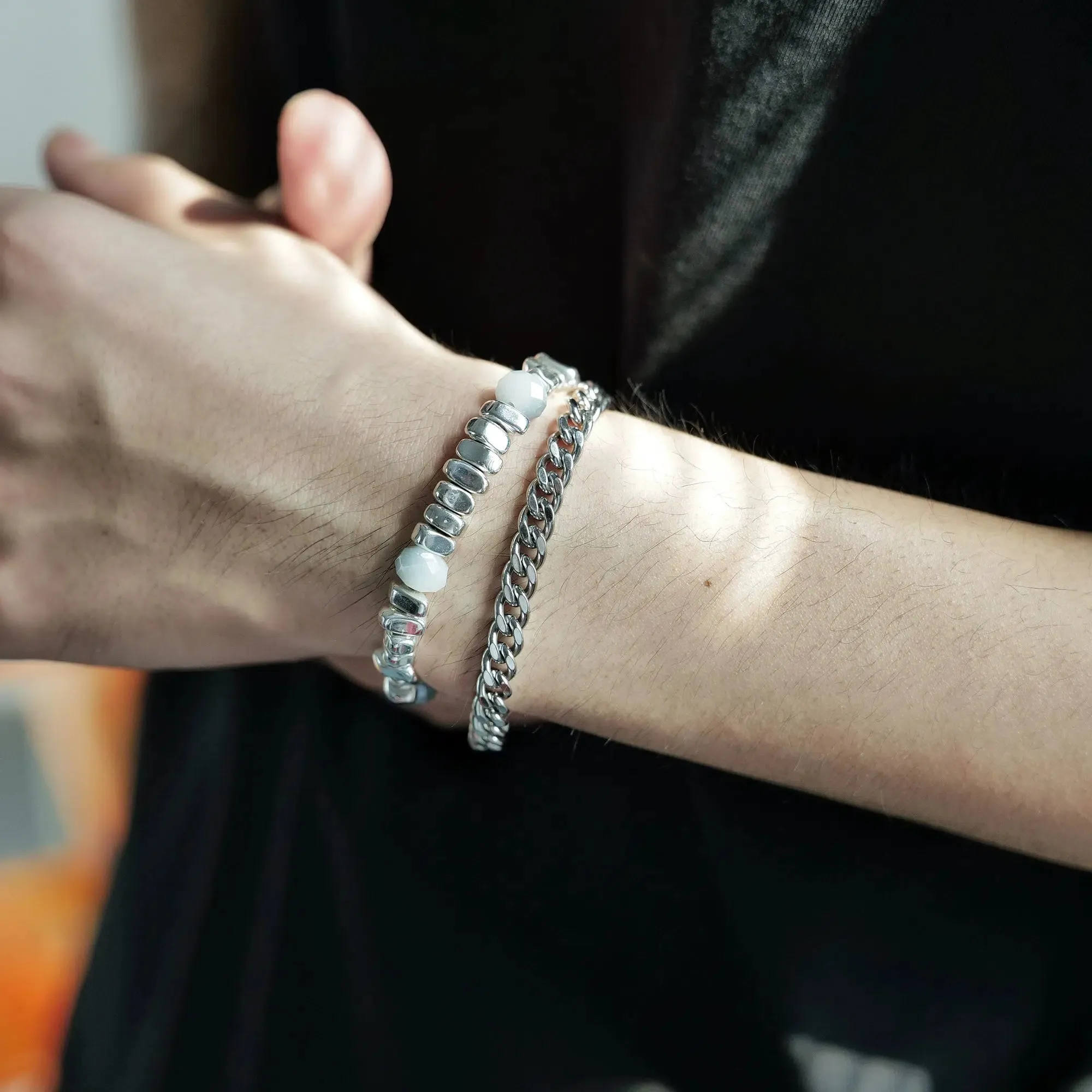 Cuban Chain Double Bracelet