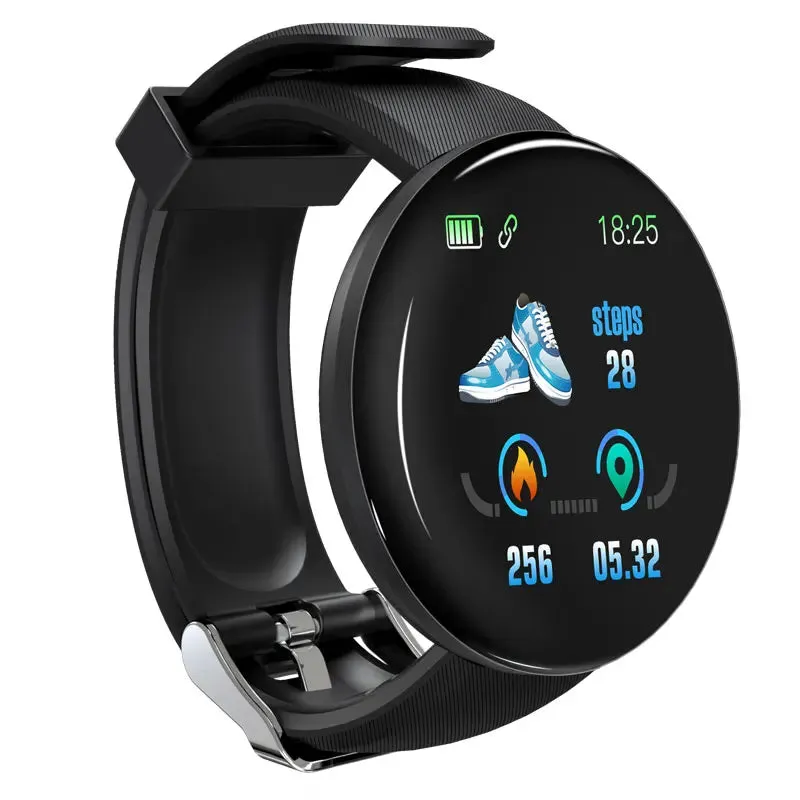 D18 Blood Pressure Monitoring Waterproof Digital Watch for Apple Watch Band