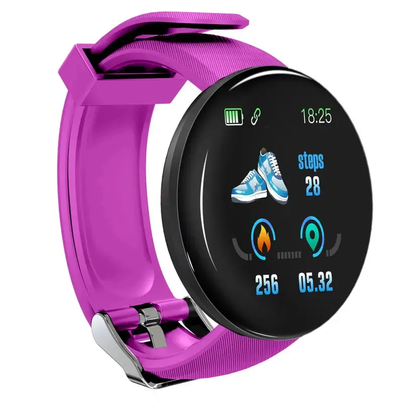 D18 Blood Pressure Monitoring Waterproof Digital Watch for Apple Watch Band