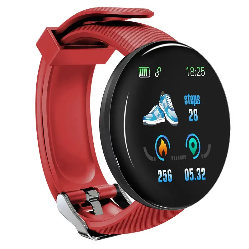 D18 Blood Pressure Monitoring Waterproof Digital Watch for Apple Watch Band