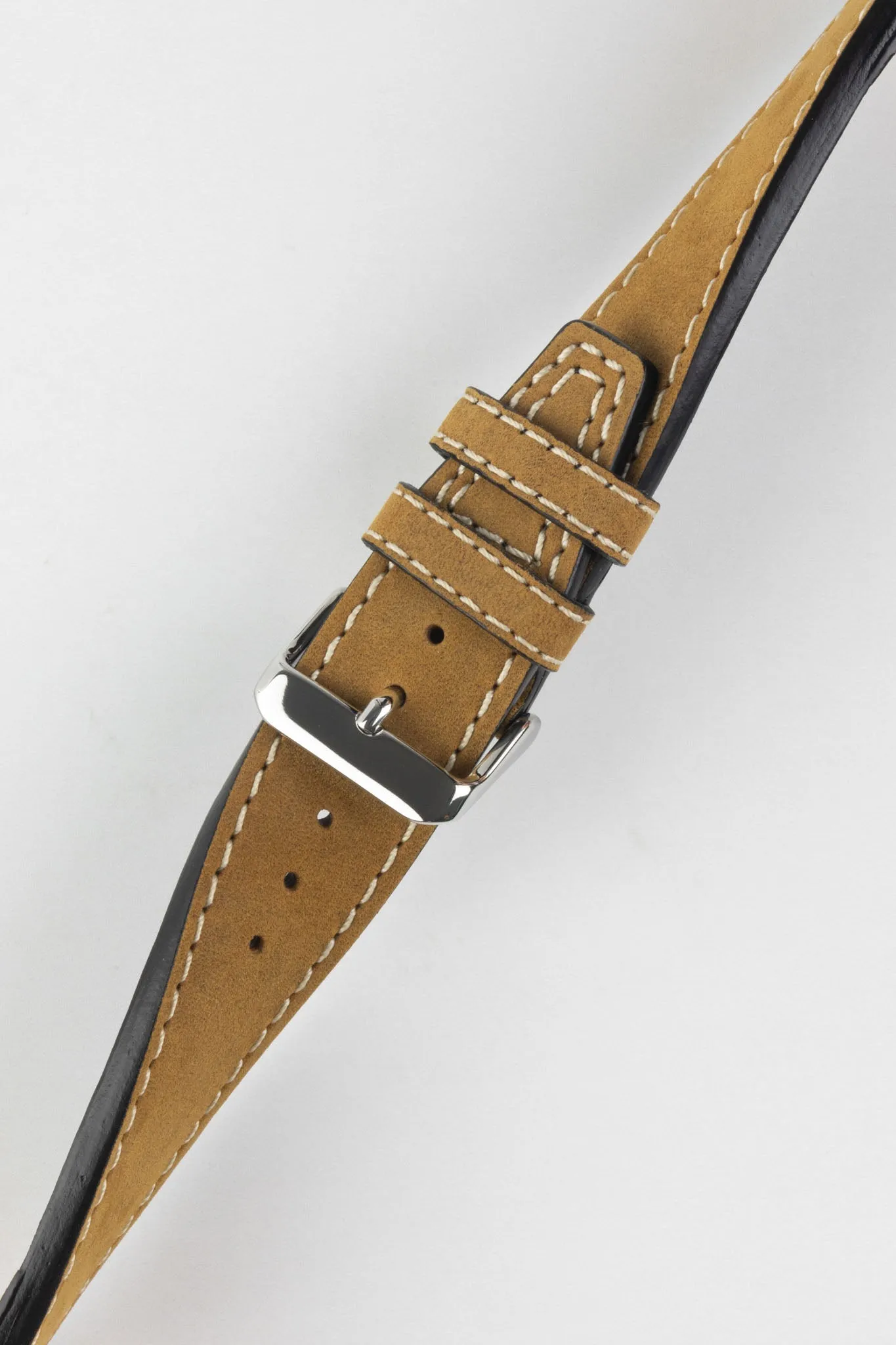 Di-Modell NEVADA Leather Watch Strap in GOLD BROWN