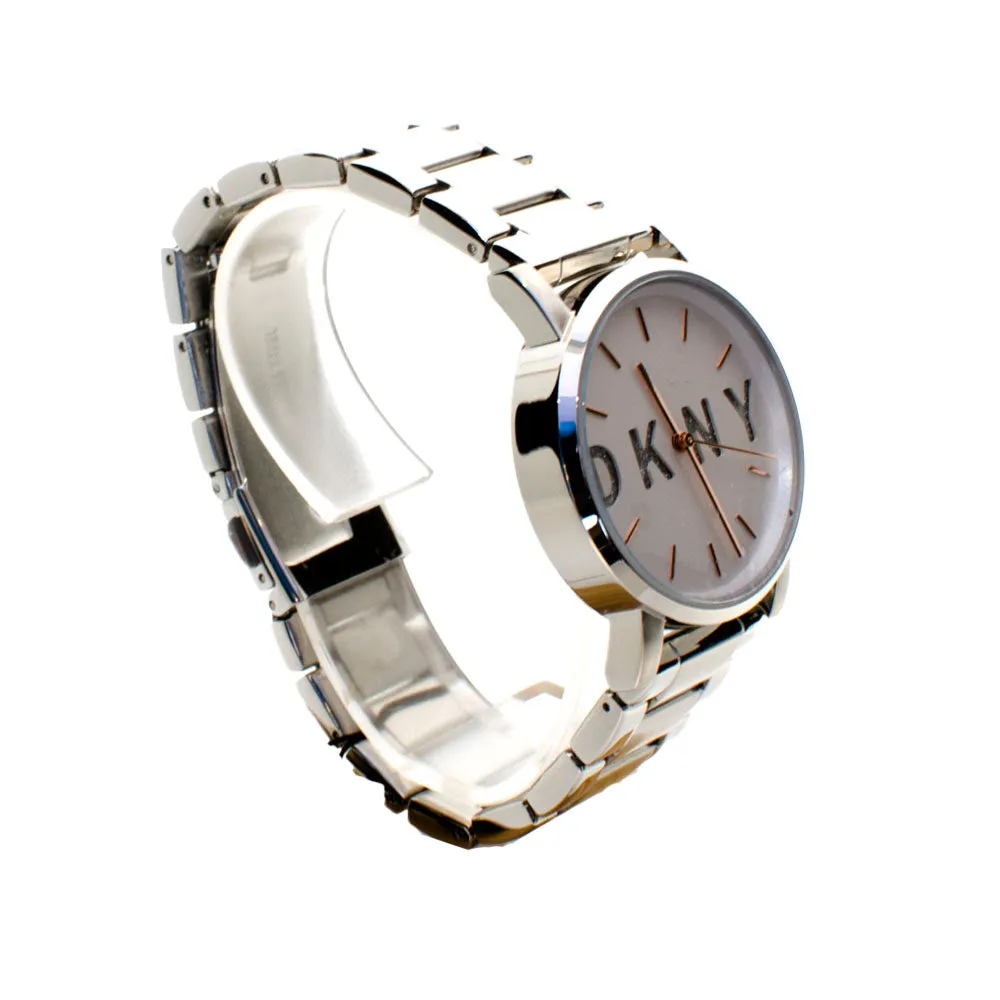 Dkny Stainless Steel Analog Watch With Metal Bracelet