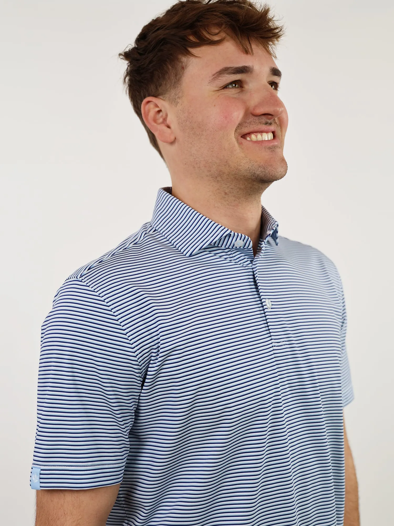 Donald Ross Mens Sport Fit JESSE Polo - COASTAL MULTI