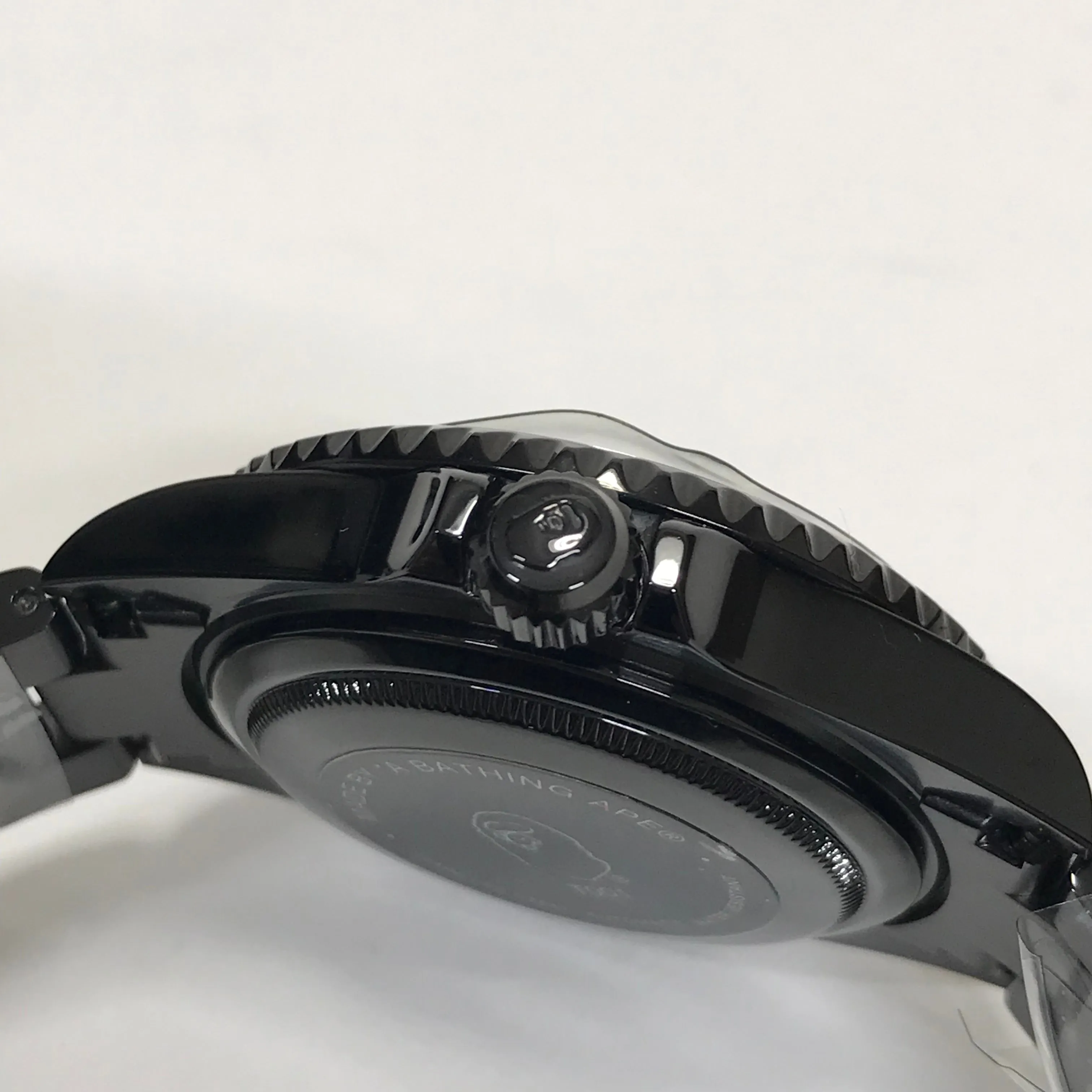 DS! A Bathing Ape Bape Type 1 Bapex Watch Black