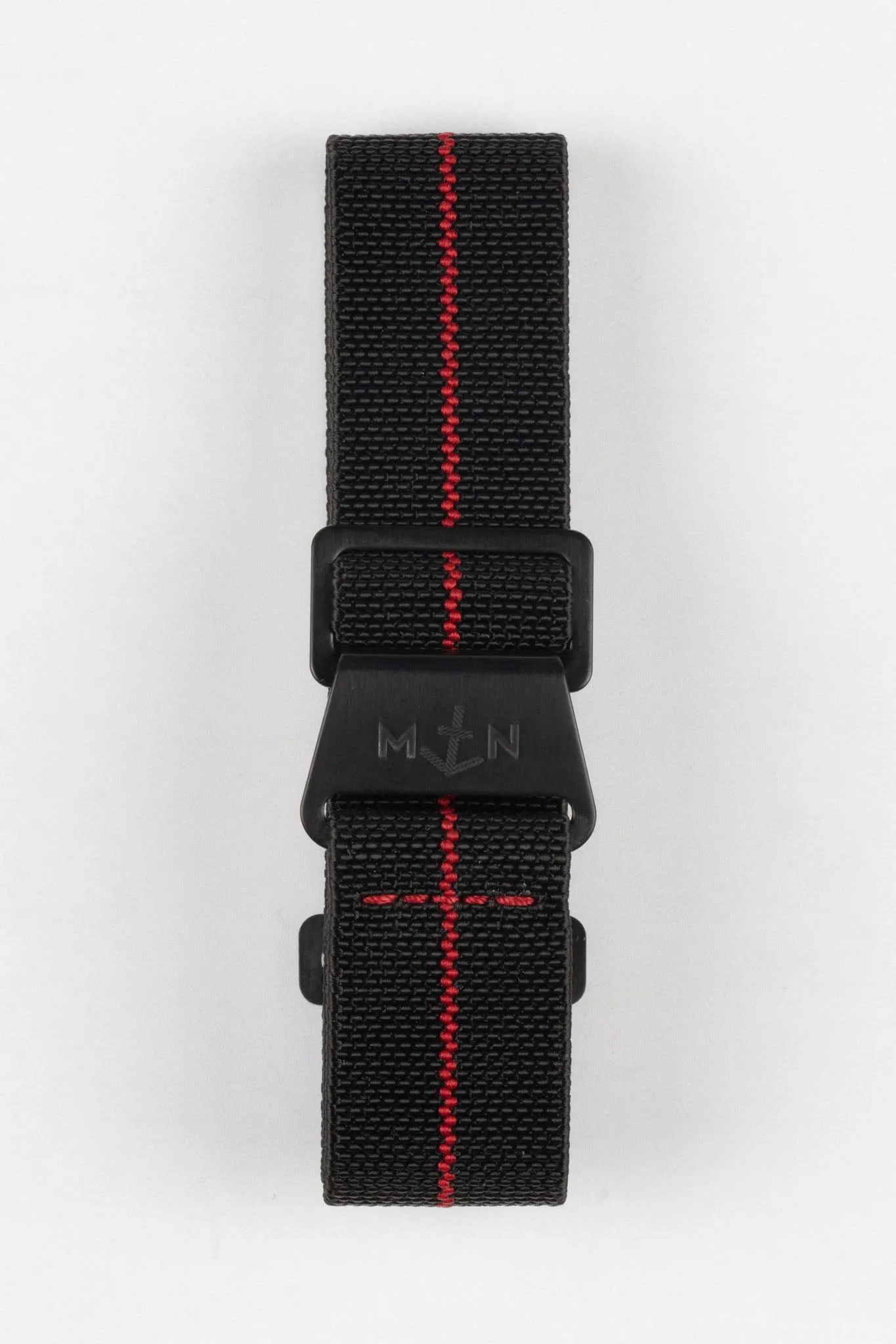 Erika's Originals BLACK OPS MN™ Strap with RED Centerline - BLACK Hardware