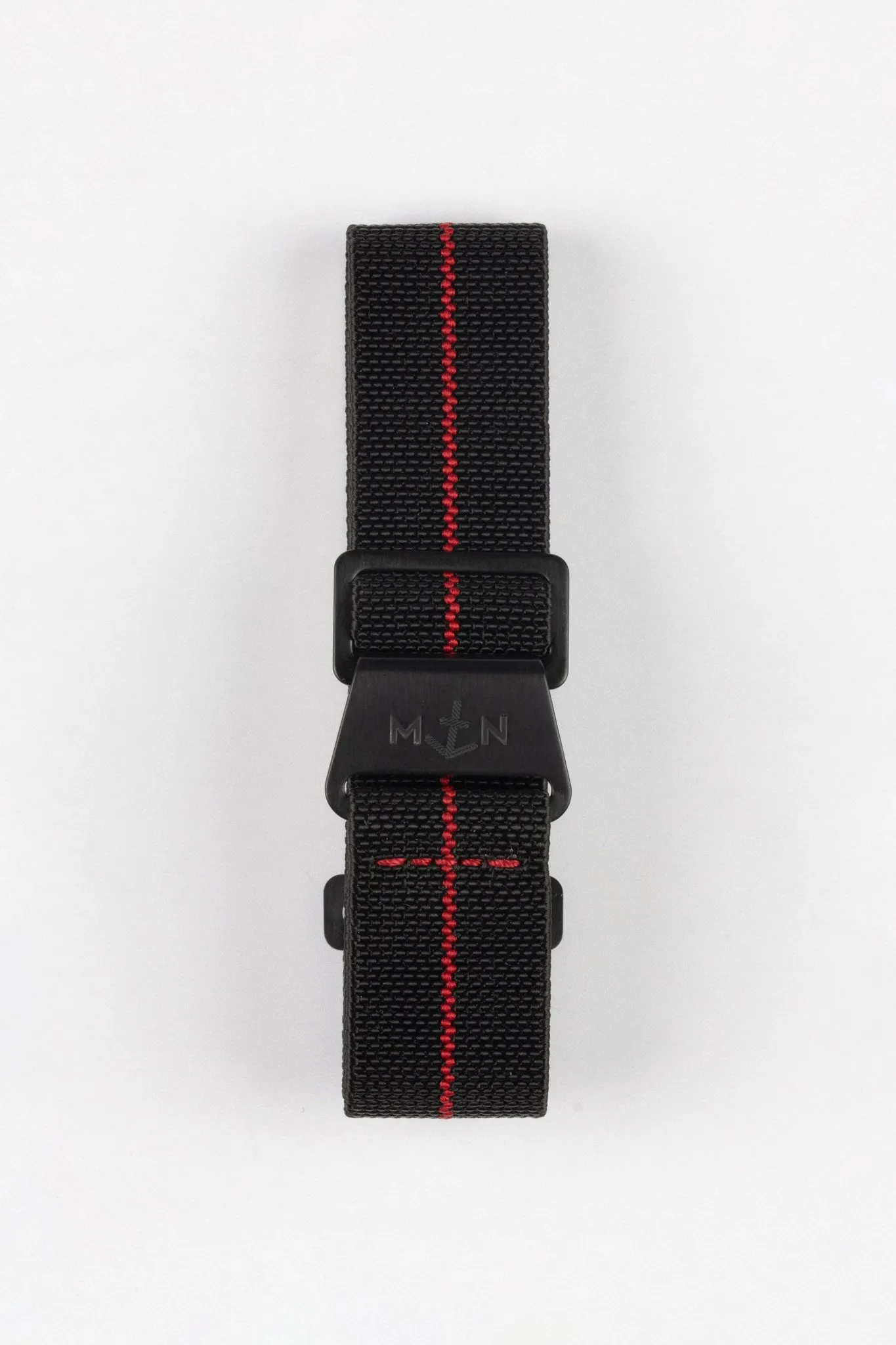 Erika's Originals BLACK OPS MN™ Strap with RED Centerline - BLACK Hardware