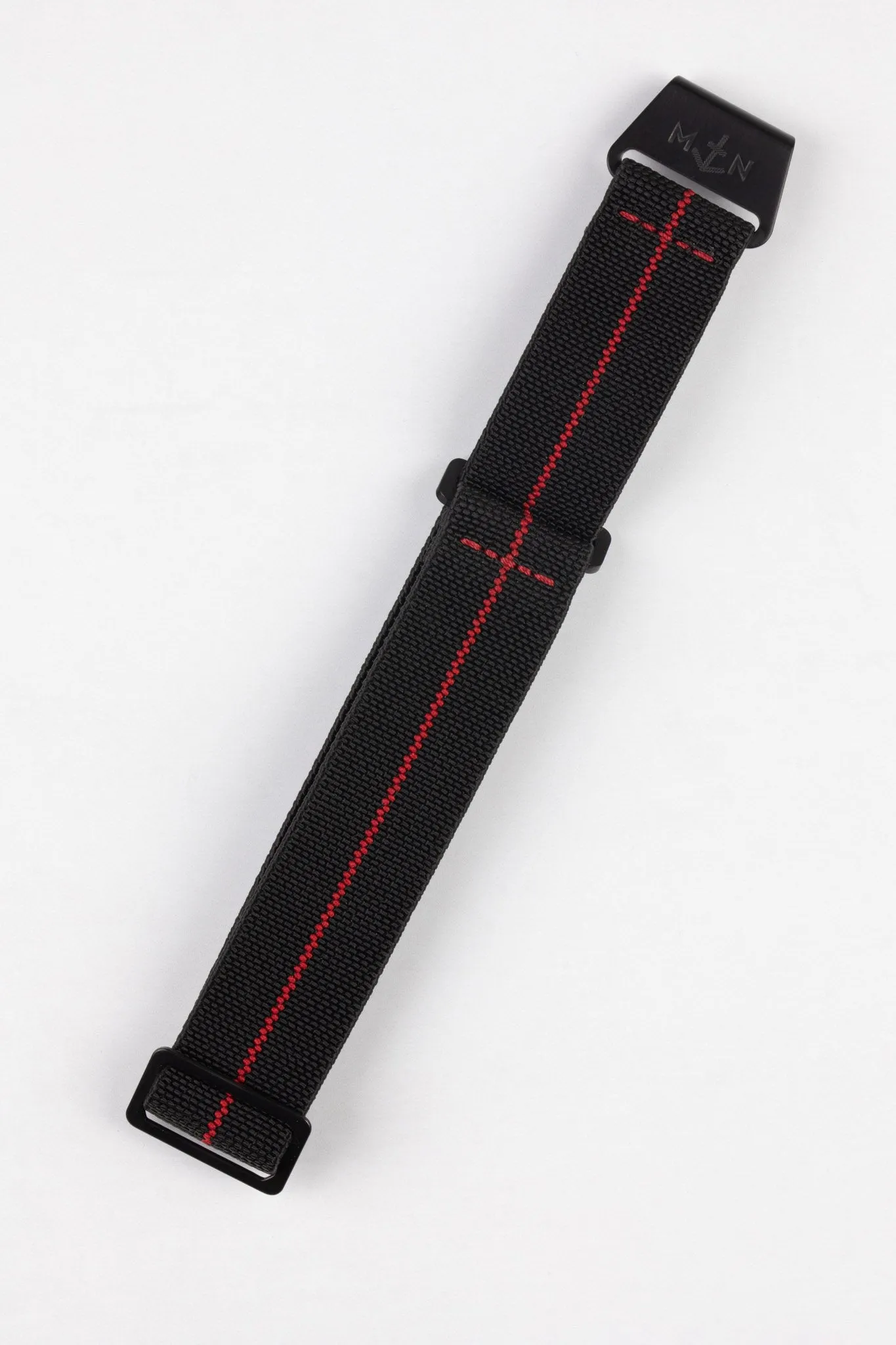 Erika's Originals BLACK OPS MN™ Strap with RED Centerline - BLACK Hardware