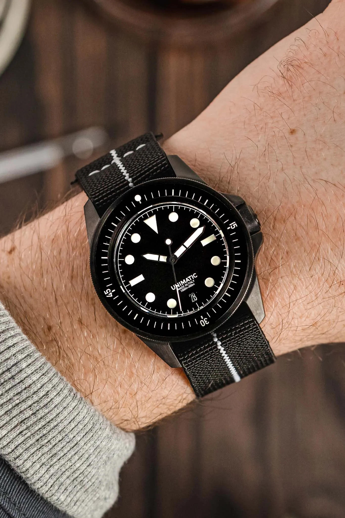 Erika's Originals BLACK OPS MN™ Strap with WHITE Centerline - BLACK Hardware
