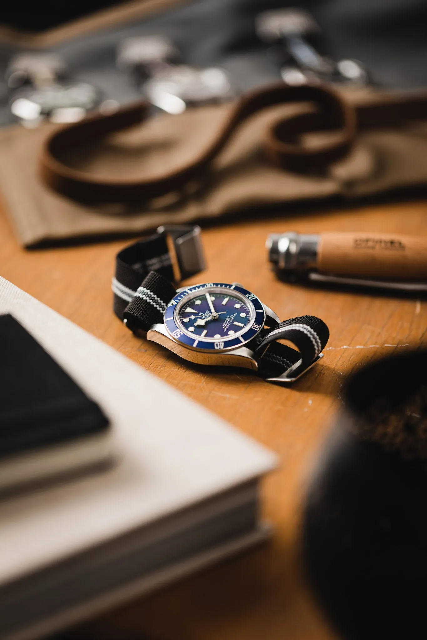 Erika's Originals CORSA MN™ Strap with GREY Centerline - BRUSHED Hardware