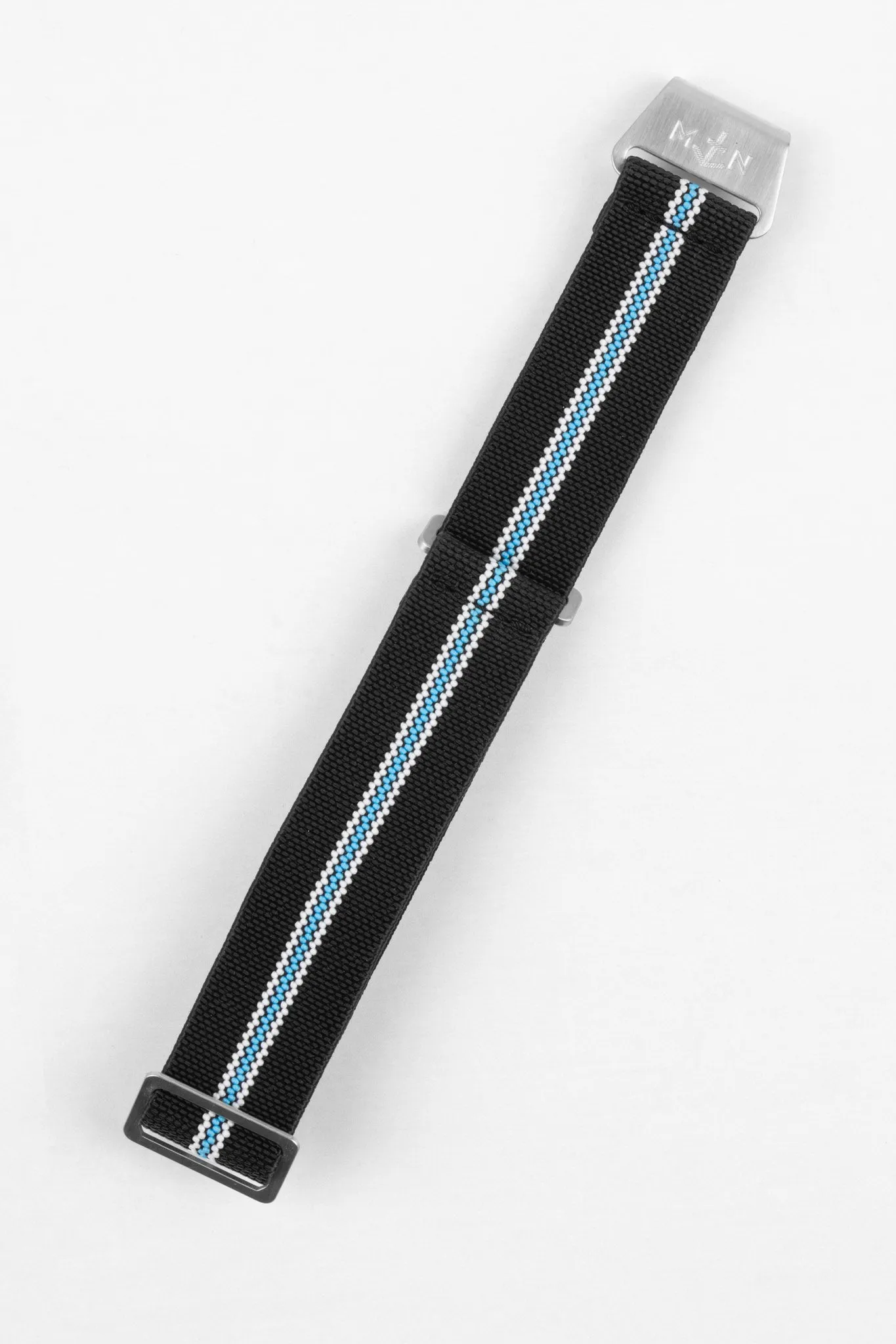 Erika's Originals CORSA MN™ Strap with TURQUOISE Centerline - BRUSHED Hardware