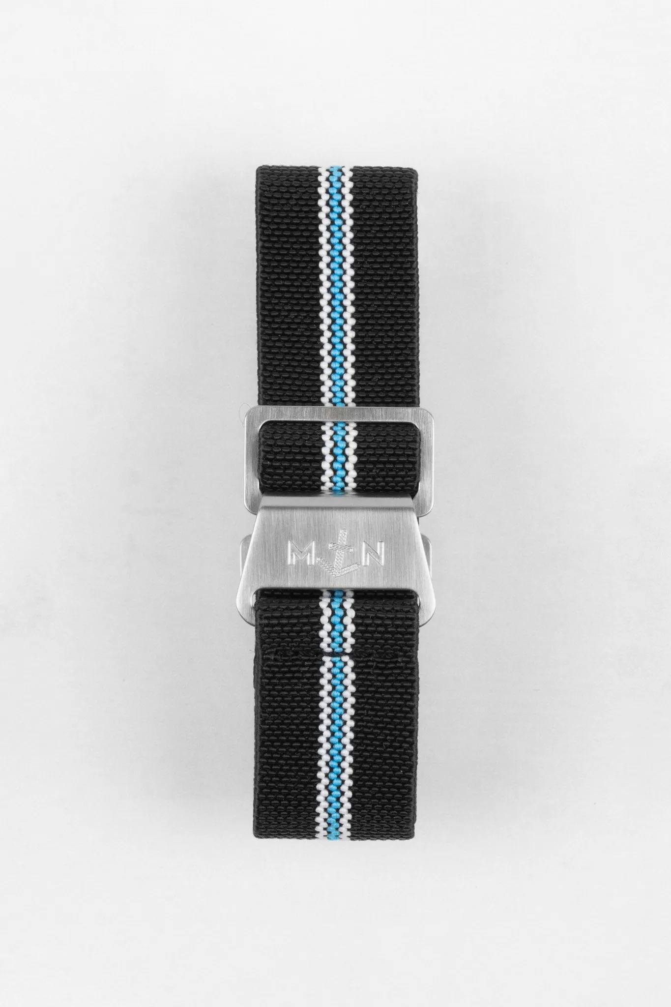 Erika's Originals CORSA MN™ Strap with TURQUOISE Centerline - BRUSHED Hardware