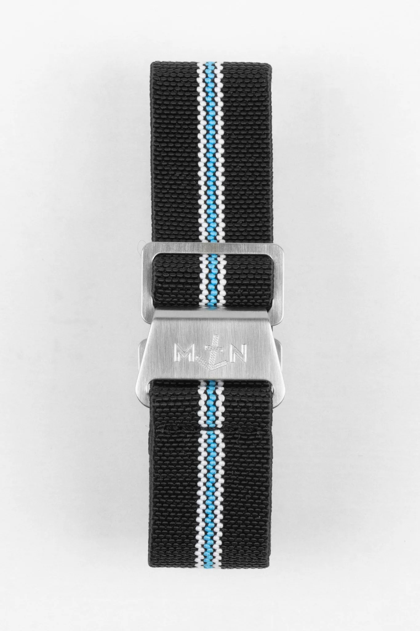 Erika's Originals CORSA MN™ Strap with TURQUOISE Centerline - BRUSHED Hardware