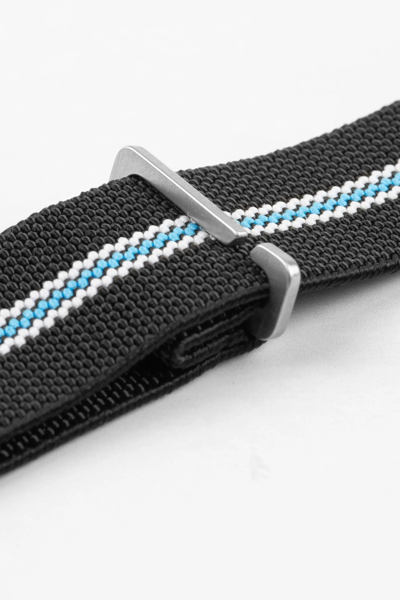 Erika's Originals CORSA MN™ Strap with TURQUOISE Centerline - BRUSHED Hardware