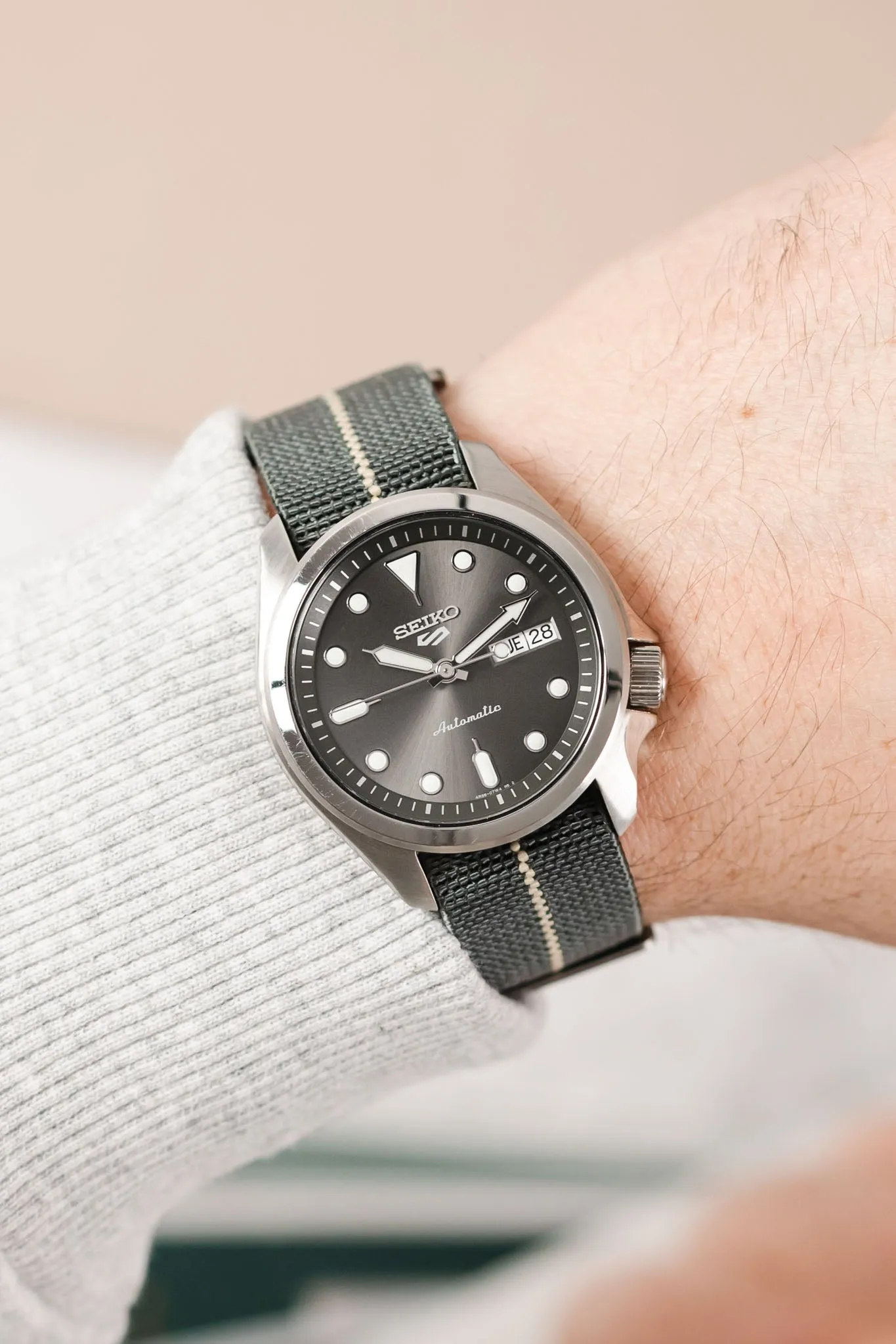 Erika's Originals MIRAGE MN™ Strap with SAND Centerline - BRUSHED Hardware