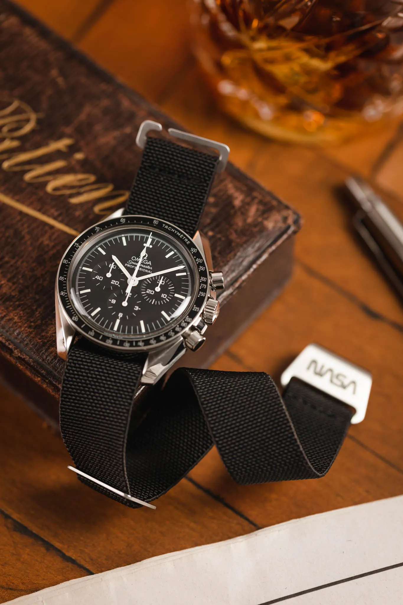 Erika's Originals NASA MN™ Strap in FULL BLACK with BRUSHED Hardware