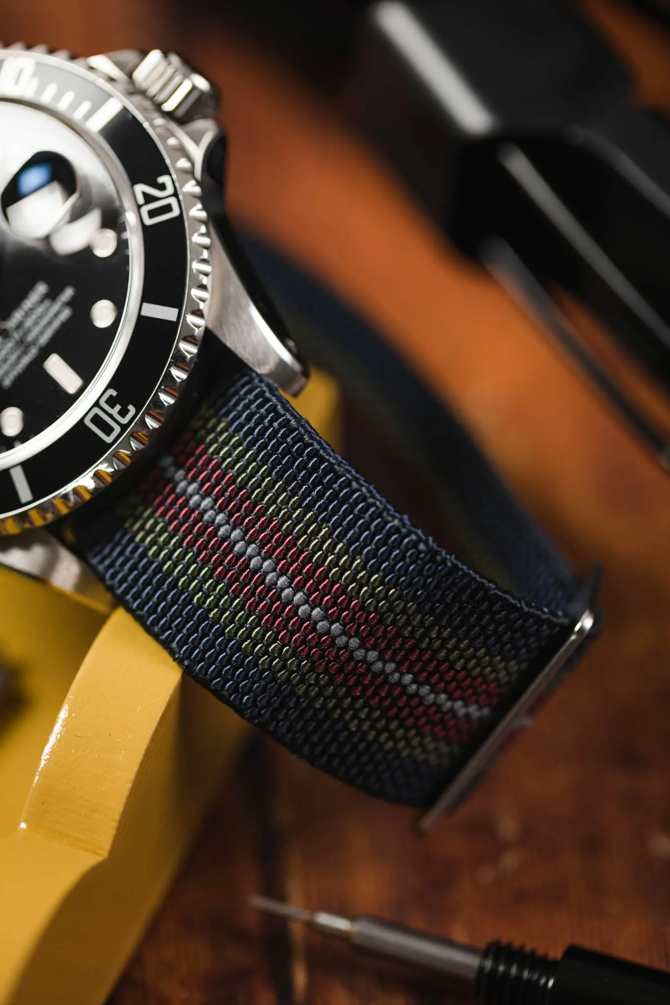 Erika's Originals SWICK MN™ Four-Stripe Strap - BRUSHED Hardware