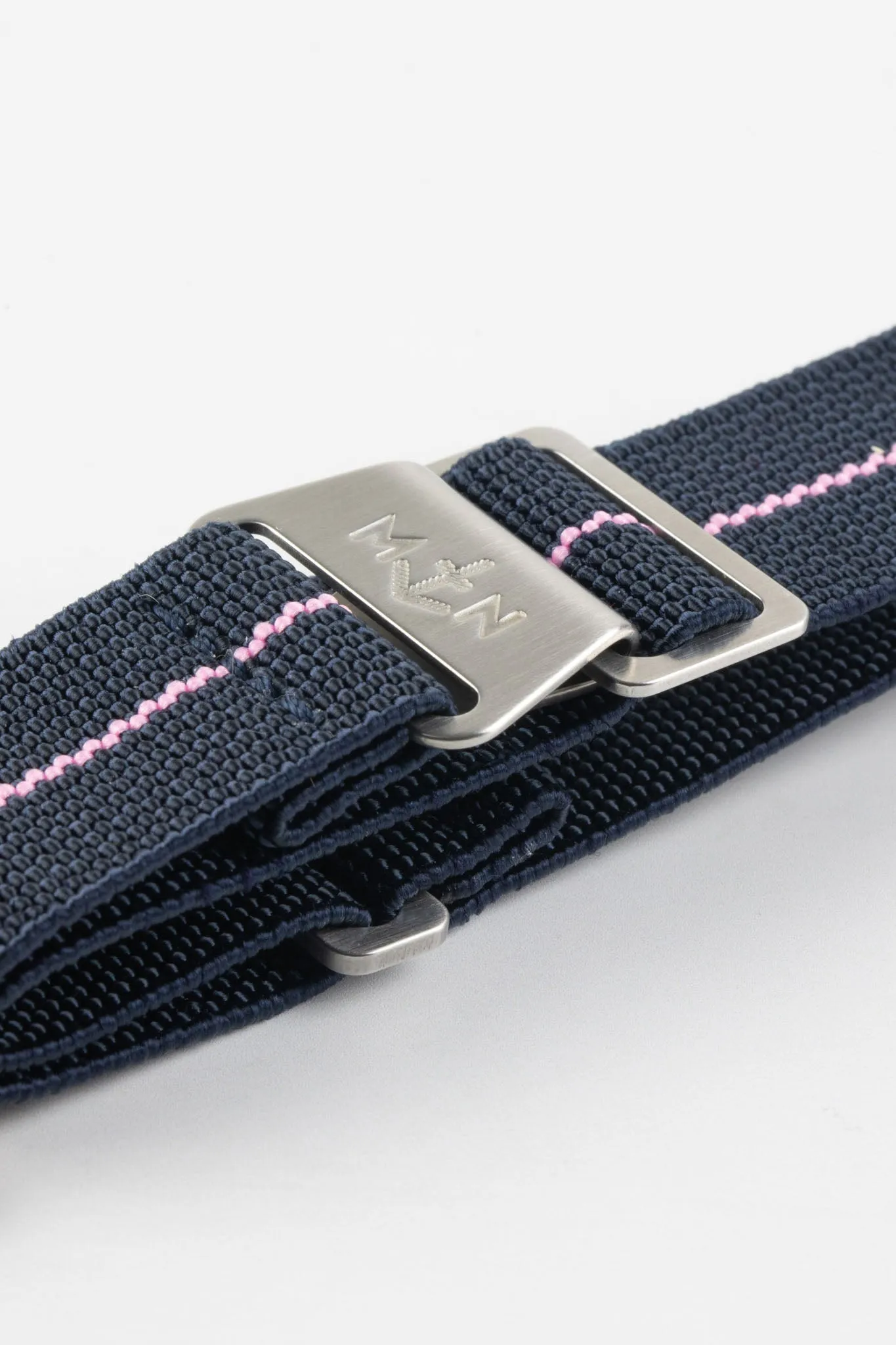 Erika's Originals TRIDENT MN™ Strap with PINK Centerline - BRUSHED Hardware