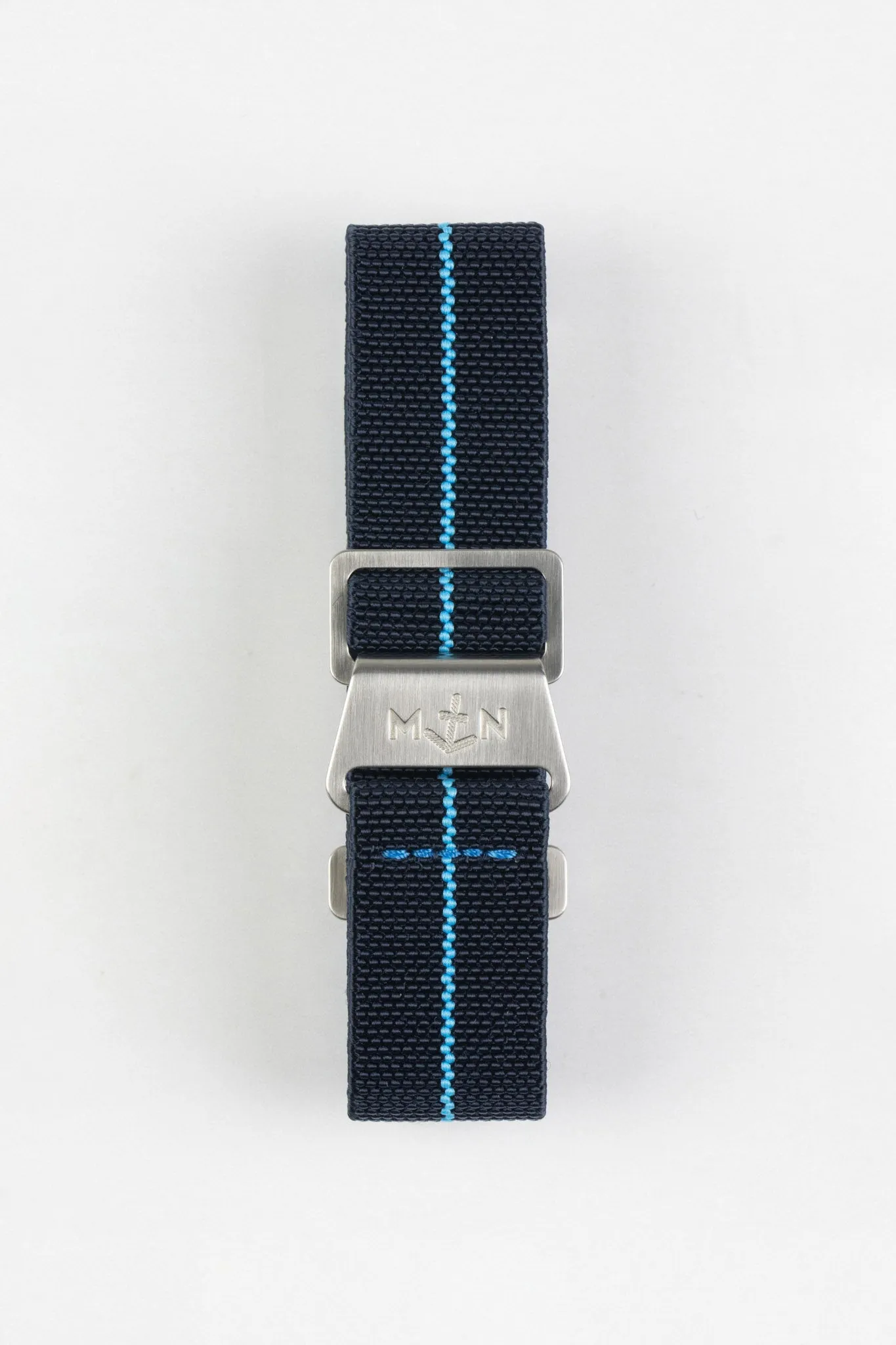 Erika's Originals TRIDENT MN™ Strap with TURQUOISE Centerline - BRUSHED Hardware