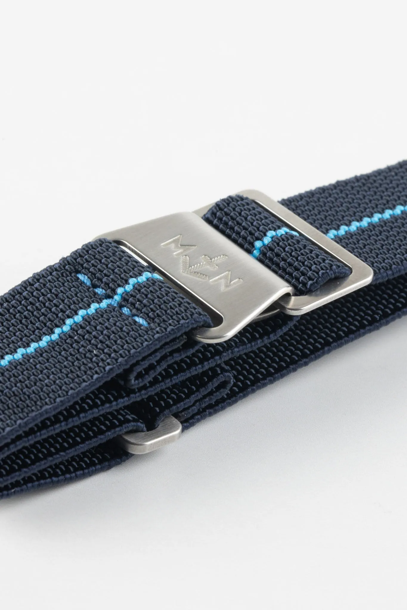 Erika's Originals TRIDENT MN™ Strap with TURQUOISE Centerline - BRUSHED Hardware