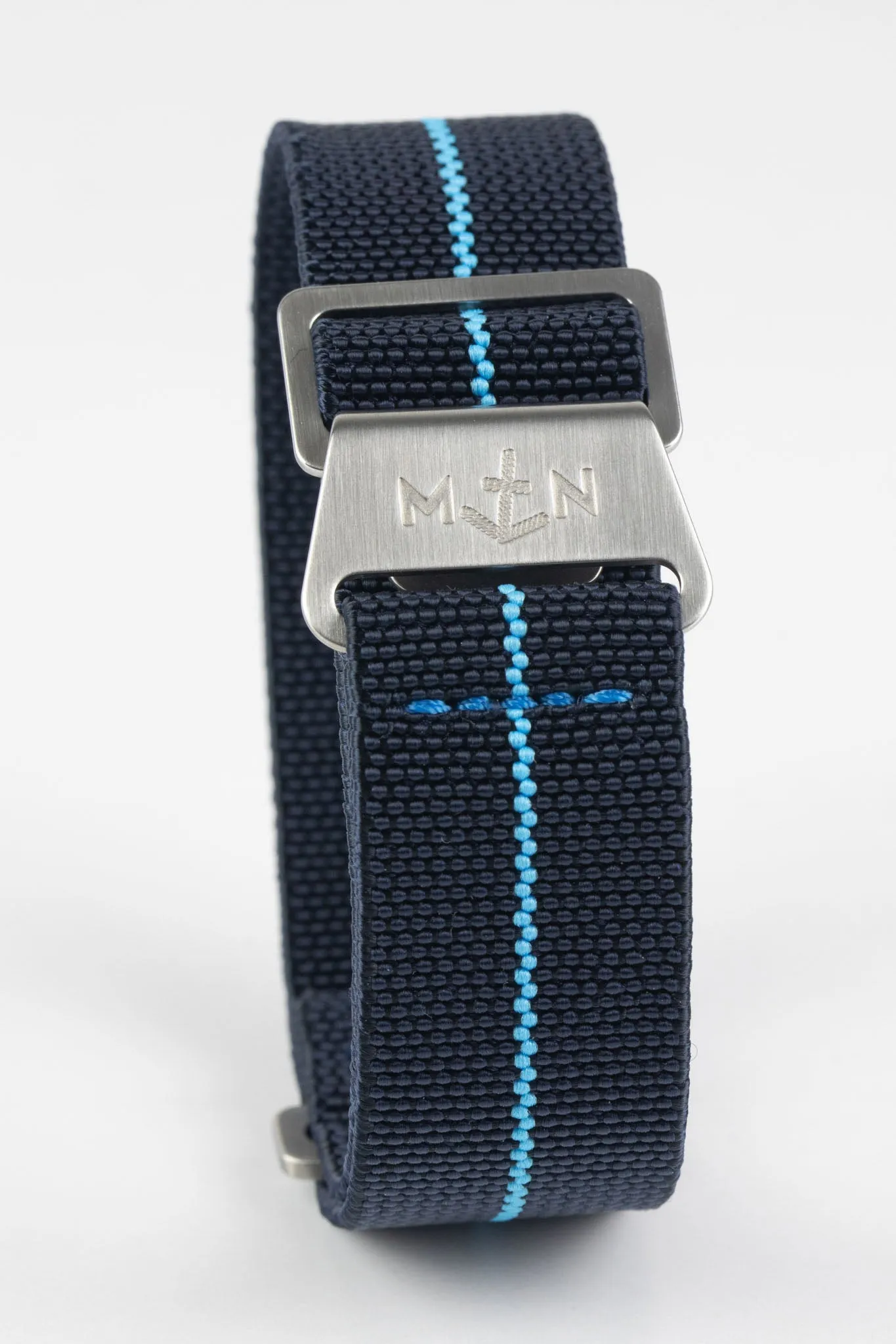 Erika's Originals TRIDENT MN™ Strap with TURQUOISE Centerline - BRUSHED Hardware