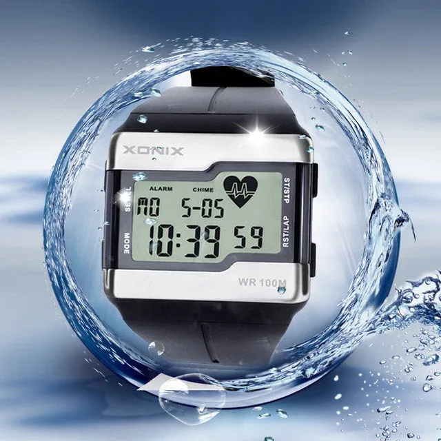 Fashion Multifunction Touch-sensitive Heart Rate Monitor Watch, 100M Waterproof Men Sport Watch, Good Quality Digital Watches