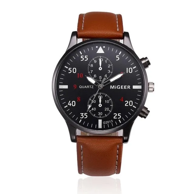 Flashy Trends Retro Design Men's Wrist Watch Men 2018 with Sports Clock Quartz Analog Quartz in 3 Colors