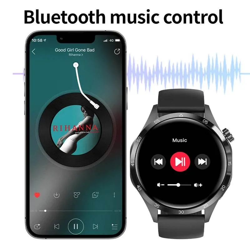 For Huawei GT4 Smart Watch Men 2024 New Watch 4 Pro AMOLED HD Screen Bluetooth Call NFC Health Monitoring GPS Tracker Smartwatch